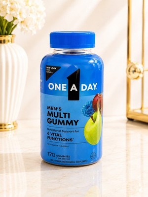 One A Day Men s Multi Gummy Multivitamin 170 Ct Gluten Free Exp 02/2027
