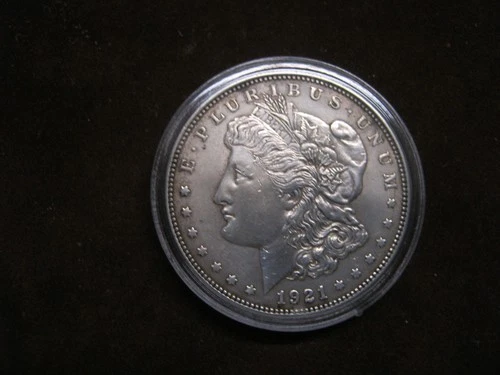 *ALMOST AU* 1921 MORGAN 90% SILVER DOLLAR~LAST YEAR OF ISSUE
