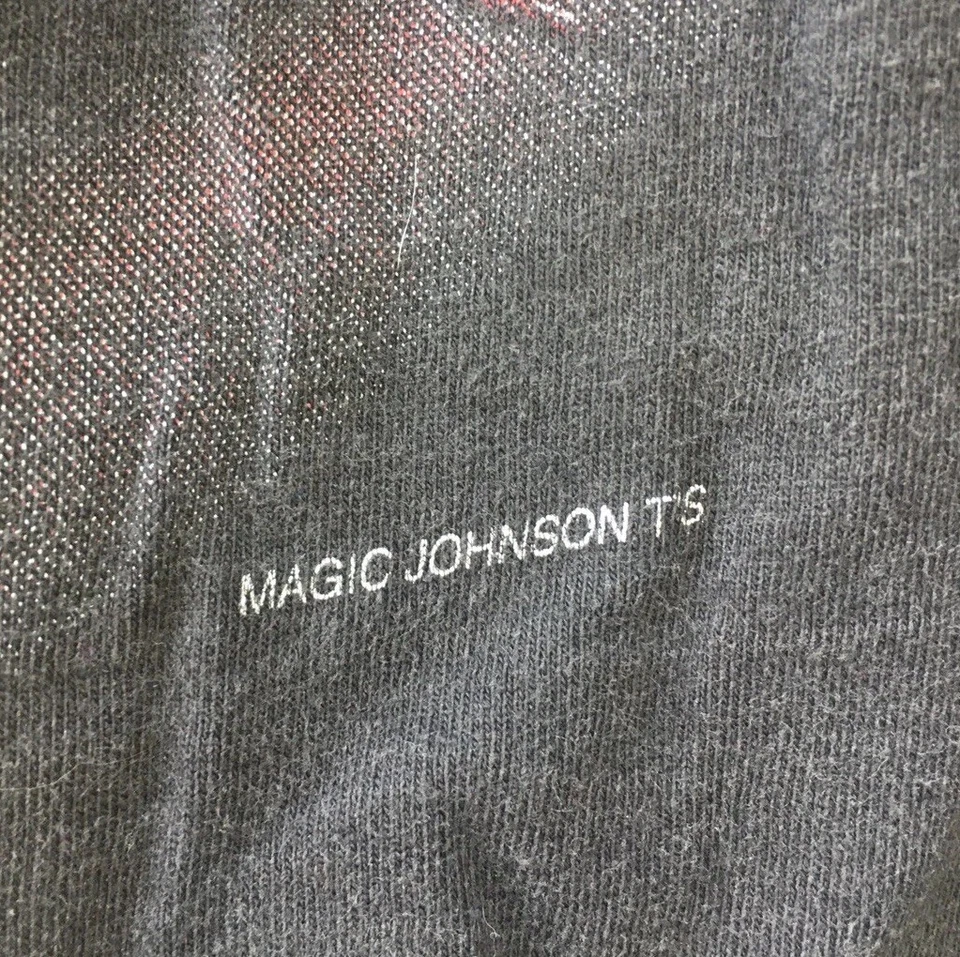 Vintage University Of Arkansas Razorbacks T Shirt Big Graphic Magic Johnson Tag - Image 2 of 3