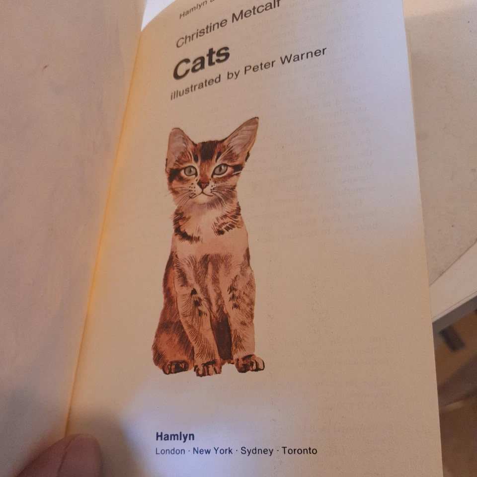 Cats Christine Metcalf paperback illustrated book 1975 - Image 3 of 4