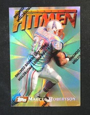 1997 TOPPS Finest w Coating REFRACTOR Marcus Robertson Football Card #18