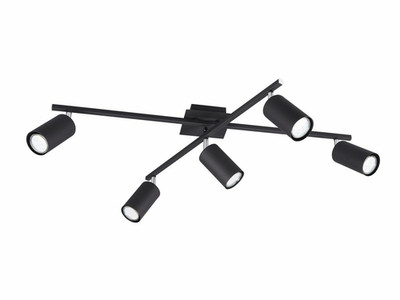 Trio Deckenlampe Deckenlampe Lampe Leuchte Wohnzimmerleuchte Marley 3 W schwarz