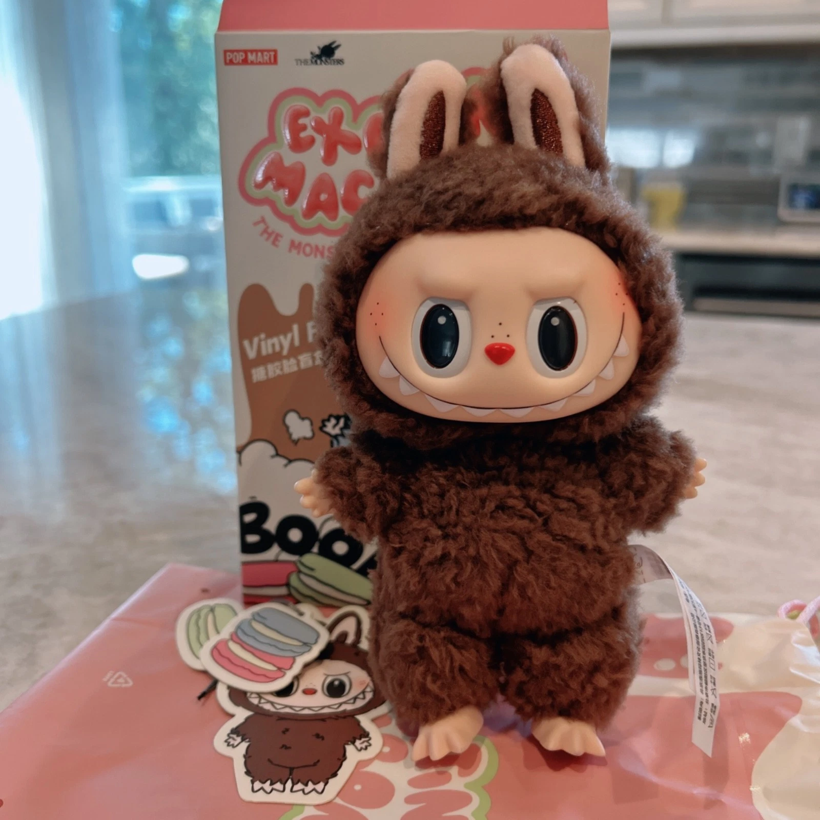 ぬいぐるみ・マスコット exciting macaron LABUBU secret(cocoa) Pop Mart Labubu The Monsters Exciting Macaron Chestnut Cocoa