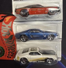 Hot Wheels 2009 Military Rods 69 Mustang Fire - Cop- Military Rod 3 Car Set Hot Wheels 2009 Military Rods 69 Mustang Fire - Cop- Military Rod 3 Car Set