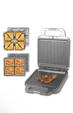 Panini Grill Press Breakfast Sandwich Maker 3 in 1, Electric Griddle Panini P...