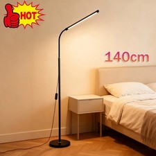 LED Standing Floor Lamp Dimmable Adjustable 360° Gooseneck Reading Light Bedroom