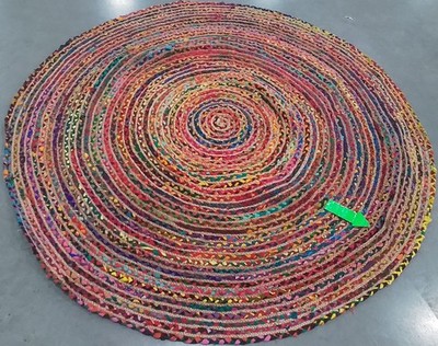 RED / MULTI 6'-0'' x 6'-0'' Broken Thread Rug, Reduced Price 1172799808 CAP202A-6R