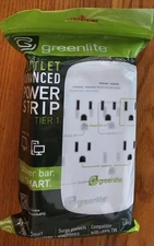 Greenlite 5 Outlet Advanced Power Strip Tier 1 Grounded Always On & Switched NEW