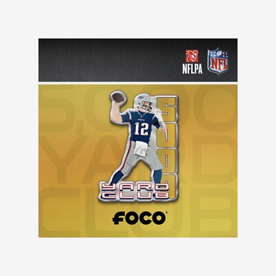 TOM BRADY NEW ENGLAND PATRIOTS 5000 PASSING YARDS PIN FOCO NEW TAMPA IN STOCK