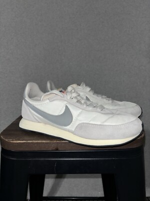 Nike DH1349-100 Waffle Trainer 2 White Silver Sneaker Shoes US Men's 6
