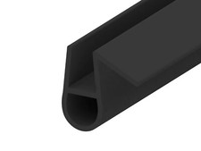 Black Shower Seal Strip | 4 to 6mm Glass | Up to 7mm Gap | Bath Screen Door