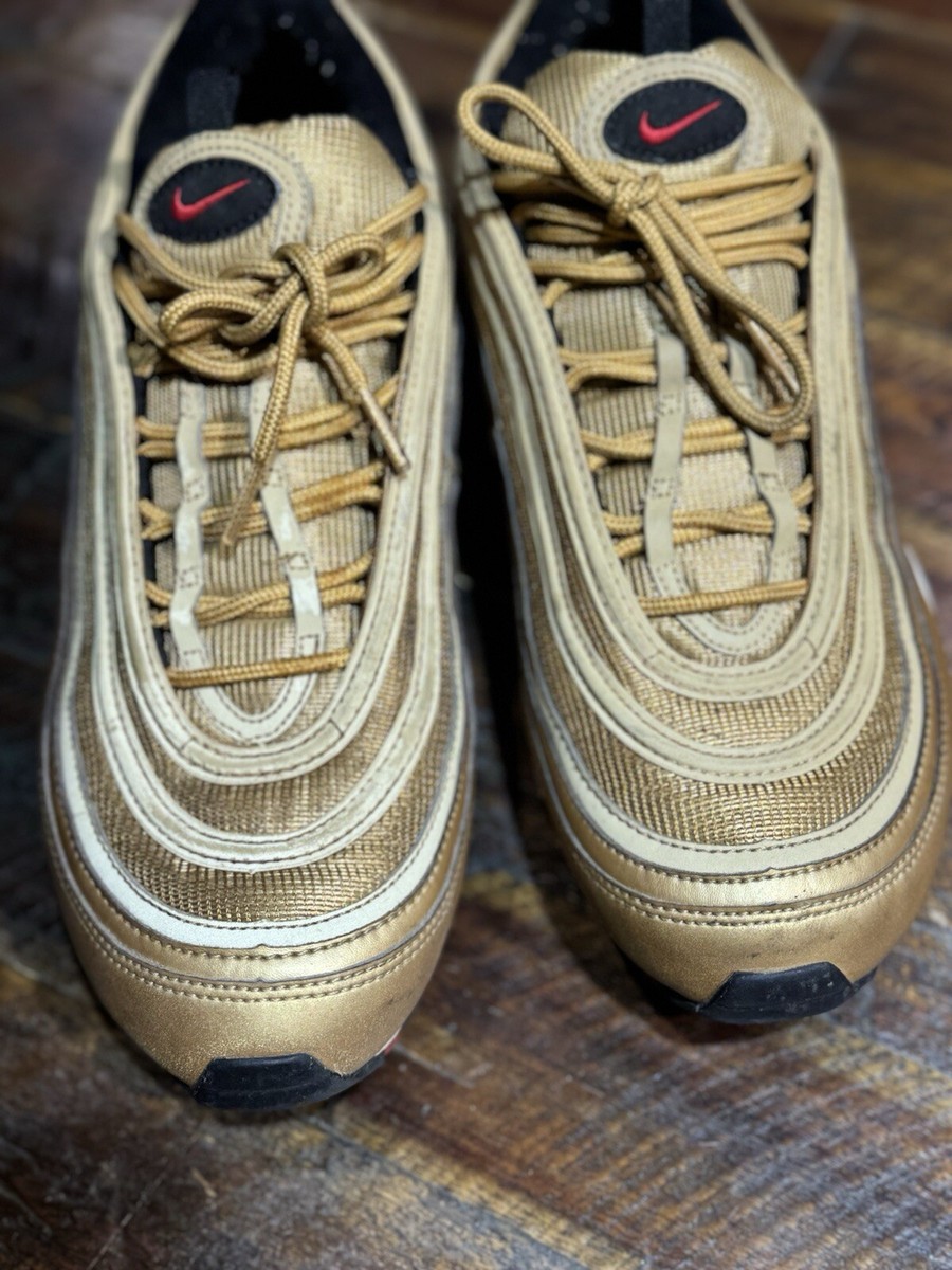 Nike Air Max 97 OG QS Metallic Gold size 11.5 884421-700 OG Clean