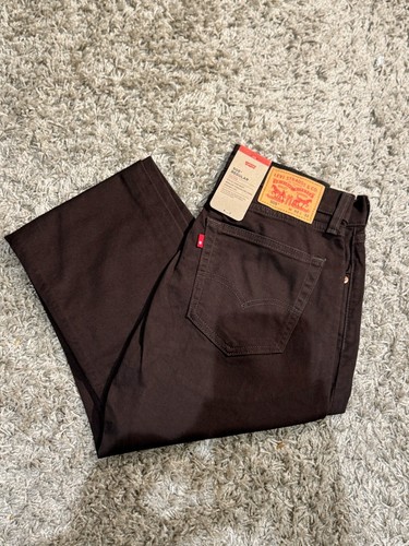 Genuine Levi's 505 Mens Original Straight Brown Jeans W36 L30 - Picture 2 of 5