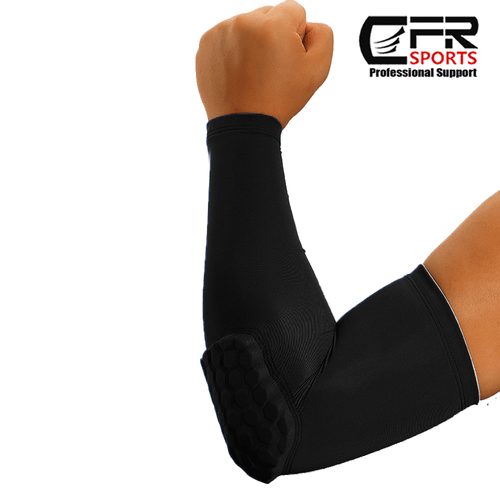Compression Sleeve Arm Elbow Support Brace Joint Honeycomb Pad Arthritis Fitness - Picture 17 of 19