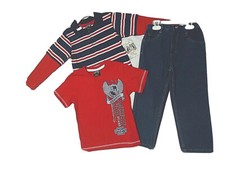 New With Tag Boys American Hero Authentic  Classic Style 3 pc Set. Size 4.