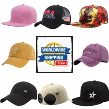 Flat Brim Trucker Snapback Adjustable Hip‑Hop Hat Premium Quality Baseball Cap