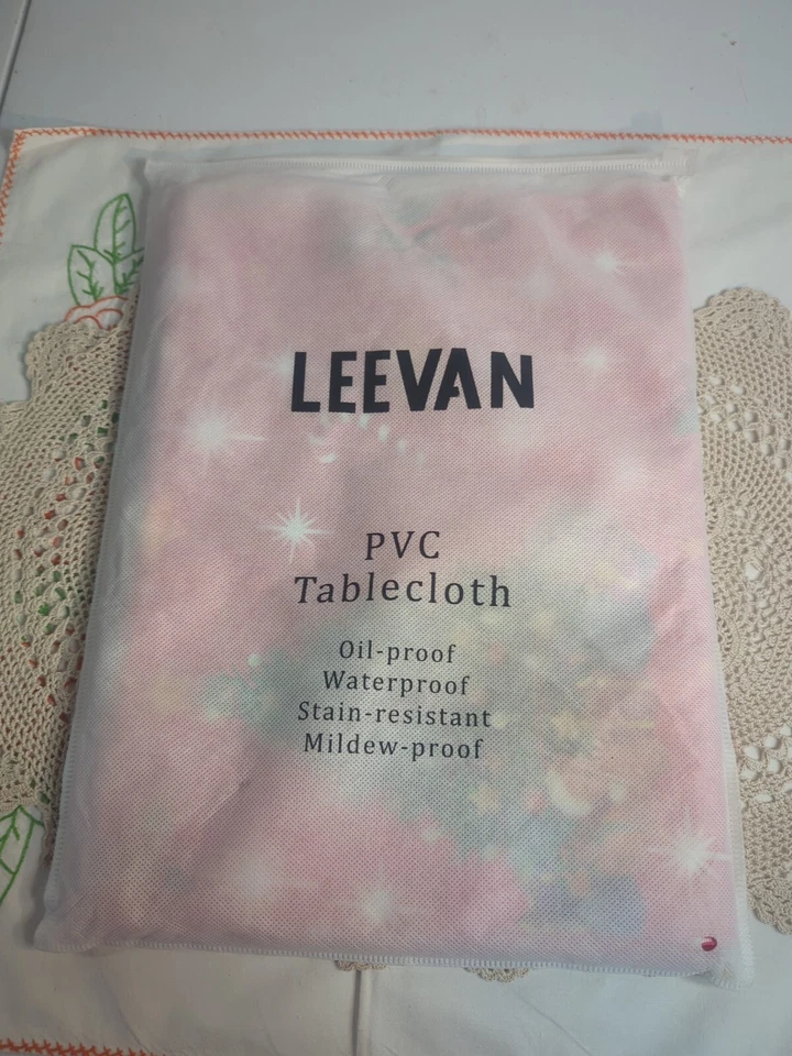 Mantel de plástico PVC impermeable para el hogar Leevan Navidad 137x185CM Foto 4 de 4