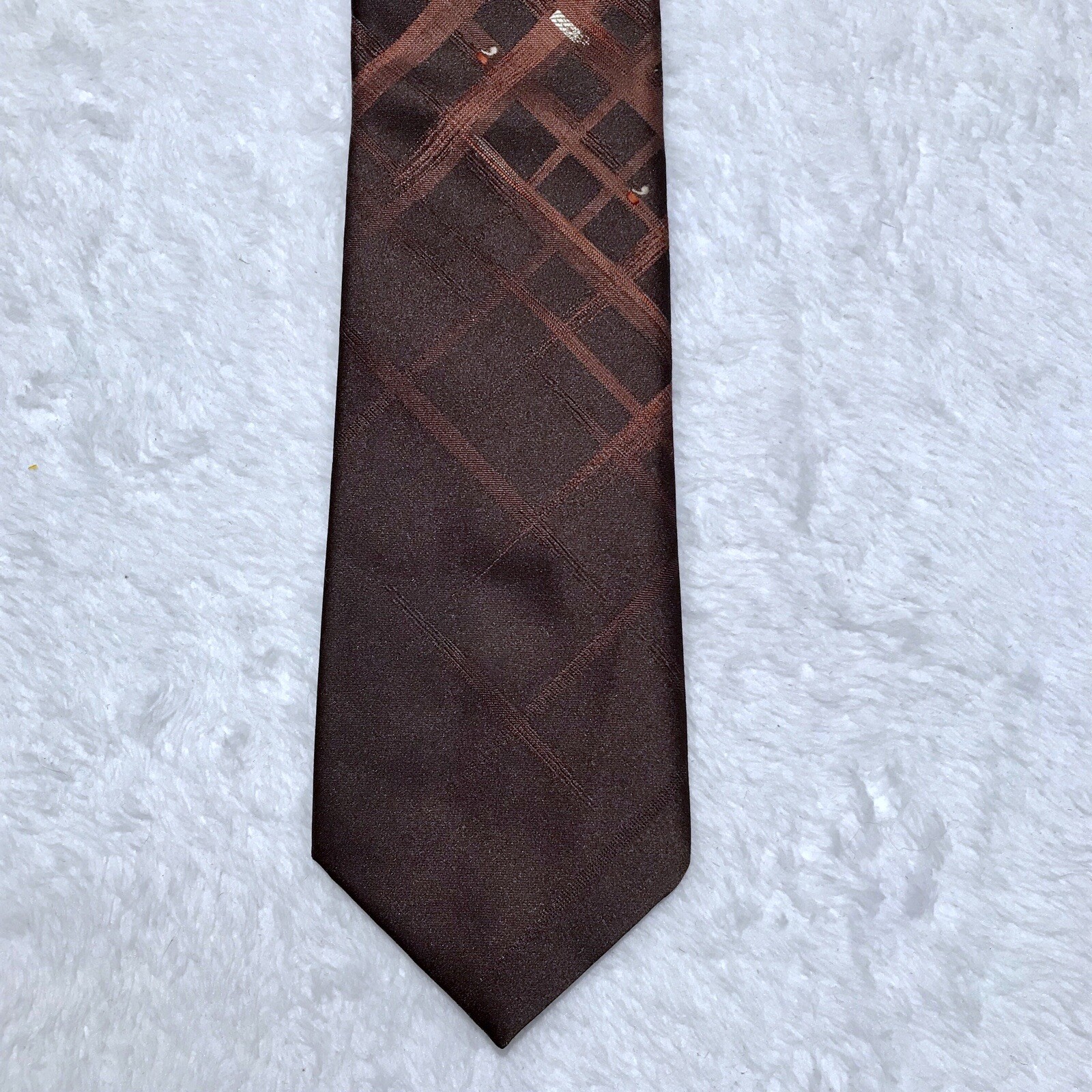 Jacques Estier Brown with Pattern Tie - image 3