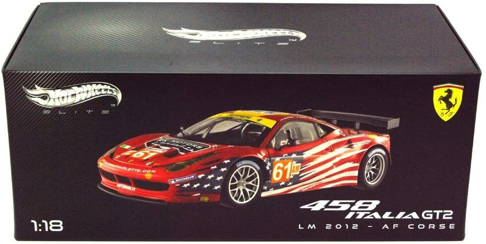 ELITE FERRARI 458 ITALIA GT2 #61 LM 2012 AF CORSE 1:18 SCALE ELITE FERRARI 458 ITALIA GT2 #61 LM 2012 AF CORSE 1:18 SCALE