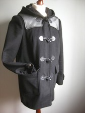 KAREN MILLEN DUFFLECOAT 12 DONKEY JACKET Erbsenwolle Kaschmir Student Duffel warm