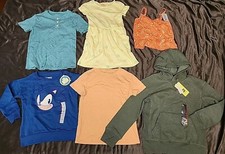 6pc Mix Lot of All In Motion, Cat Jack Girl/Boys Shirts, Hoodie and Dress XS