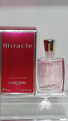 New~LANCOME~Paris~**MIRACLE**~Eau de Parfum~SPLASH~.17 Oz PURSE
