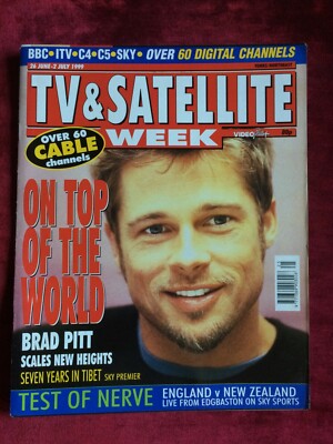 TV & SATELLITE WEEK 26/06/1999 BRAD PITT John Noakes David Thewlis Kim Delaney