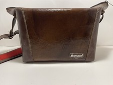 Vintage Marsand Camera Bag Brown Leather Shoulder Strap