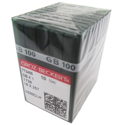 100 GROZ-BECKERT DBX1 GEBEDUR TITANIUM NEEDLES FOR JUKI DDL-555,5530,5550,8700