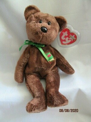  TY BEANIE BABY BÄR - WILLIAM GESCHLOSSENES BUCH - NEUWERTIG - NICHT MEHR PRODUZIERT MIT ETIKETT