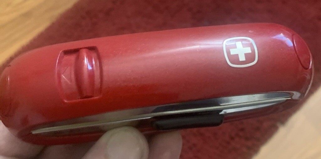 Swiss Army Knife Special Stapler Edition Rare Pocket Knife!-image