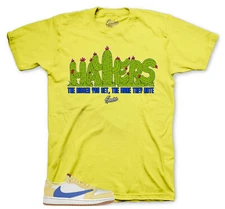 Sneaker Tees To Match Jordan 1 Canary Yellow Travis Scott  -  Haters T-shirt
