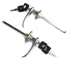 Door Handle Lever Pair Chrome Fit For Jeep Cj7 1976-80 With Full Steel Doors Door Handle Lever Pair Chrome Fit For Jeep Cj7 1976-80 With Full Steel Doors