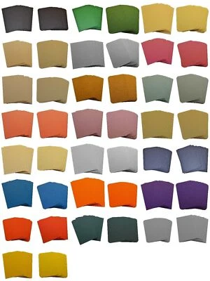 UK CARD CRAFTS 50 Blank Business Cards 250gsm, Stamp, Print. Choose Colour and Shape