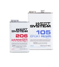 West system Epoxy Resin 105-B Slow Epoxy 206B Hardener