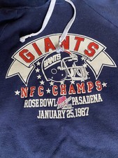 Vintage 80s New York Giants Sweatshirt hoodie L Made USA NFL Championship