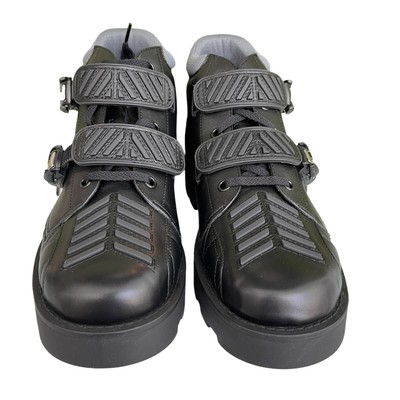 Gucci 718665 Black Leather Quebec Hi-top Calf Men\'s Sneakers‎ Shoe, Sz G10 Gucci 718665 Black Leather Quebec Hi-top Calf Men main image 3