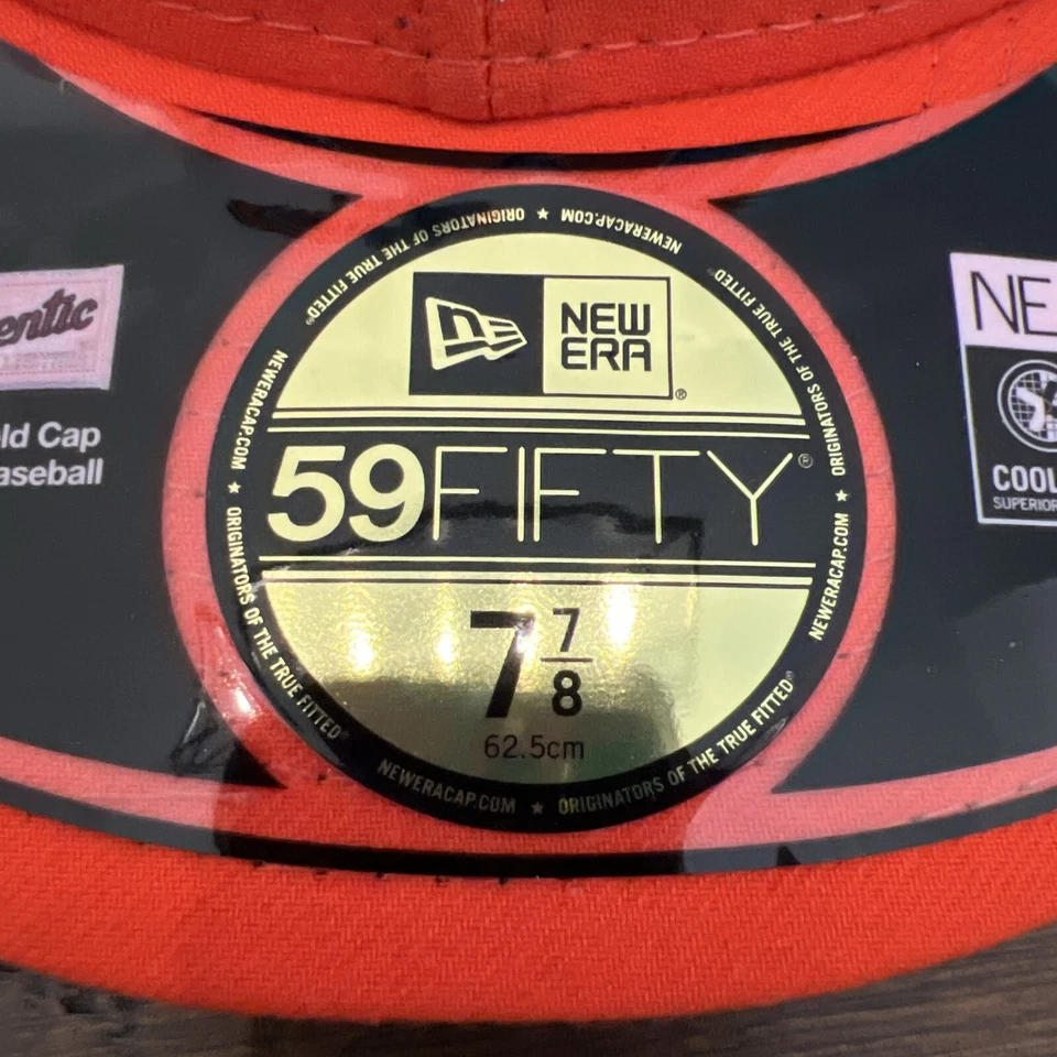 Chapéu ajustável autêntico New Era MLB Miami Marlins 2017 em campo 59FIFTY 7 7/8 - Imagem 3 de 4