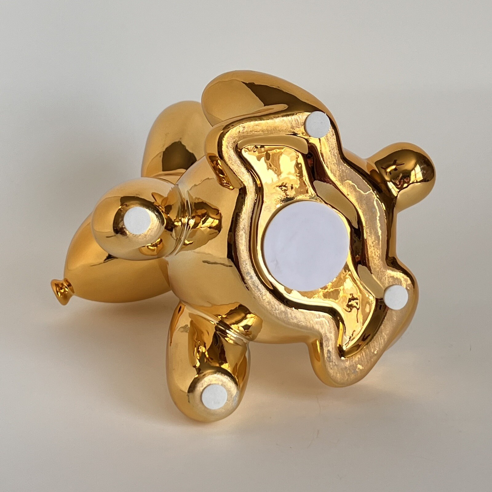 Ceramic Balloon Shiny Gold Bunny "Piggy Bank"