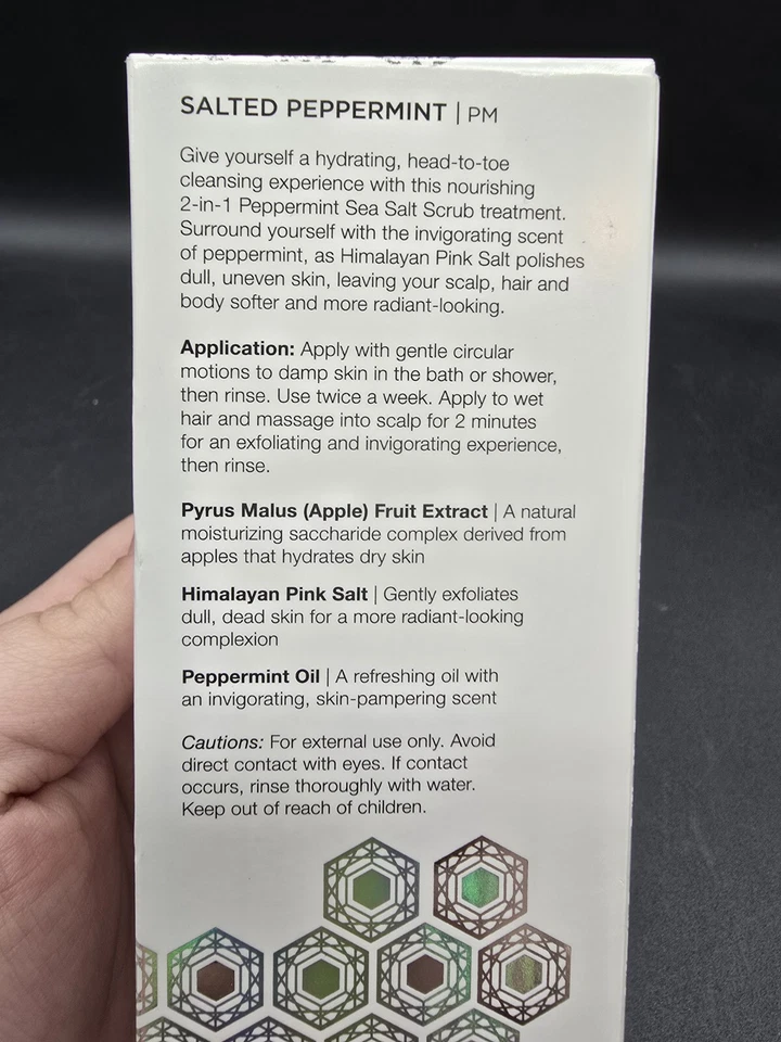 Cosmedix Salted Peppermint Sea Salt Scrub 5.34 OZ Sealed - Image 4 of 4