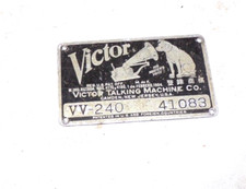 VICTOR VV-240 DISC PHONOGRAPH ID TAG