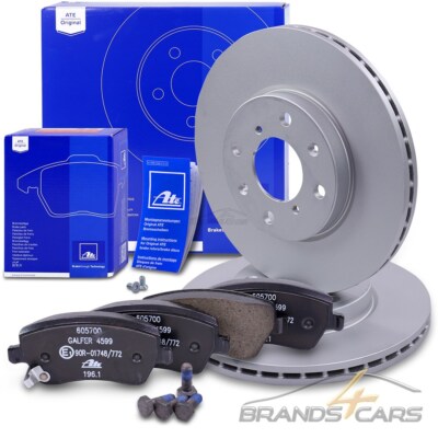 ATE BREMSSCHEIBEN BELÜFTET Ø252 + BELÄGE VORNE FÜR OPEL AGILA B BJ 08-14