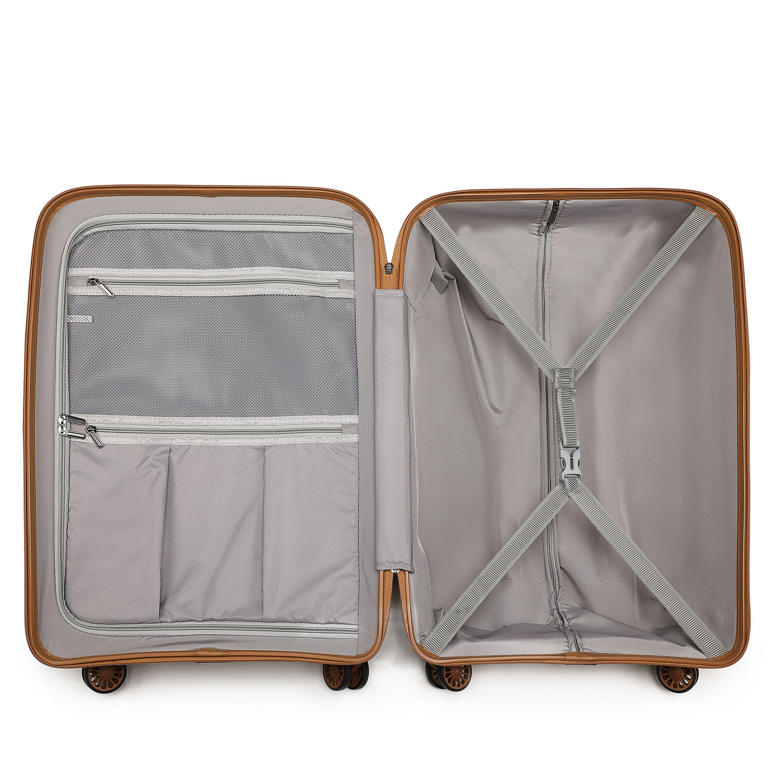 KONO Hardshell Polypropylene Suitcase Trolley Travel Case Hand Cabin