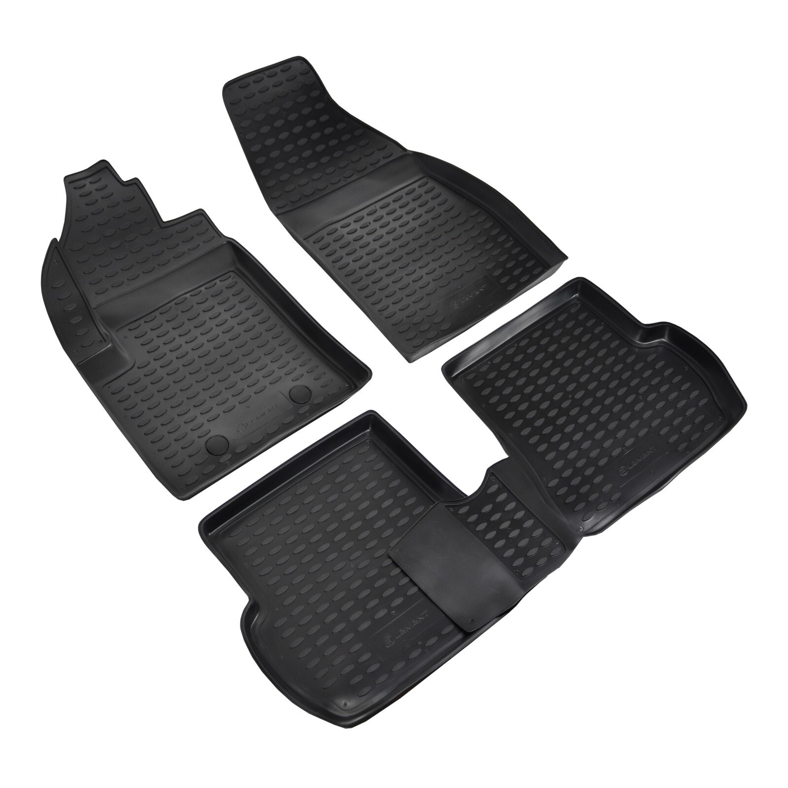 Tapis de sol caoutchouc Ford Fusion 2002-2005 sur mesure avec bords hauts robustes