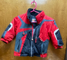 Kids Obermeyer red/ blk zip up snow jacket . Size Kids 4. Prev. Owned