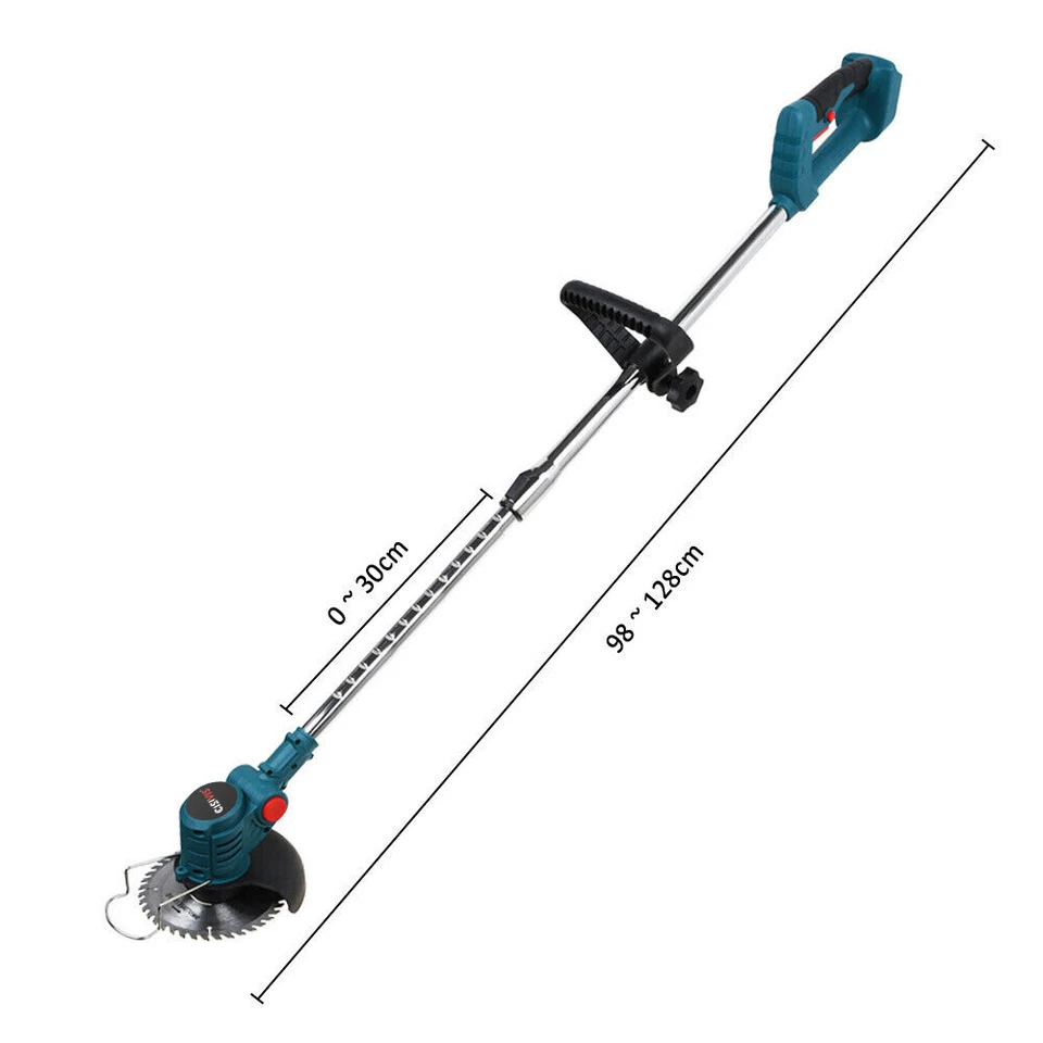 900W Rasentrimmer Trimmer Motorsense Akku Grasschneider Freischneider mit 2 Akuu - Bild 4 von 4