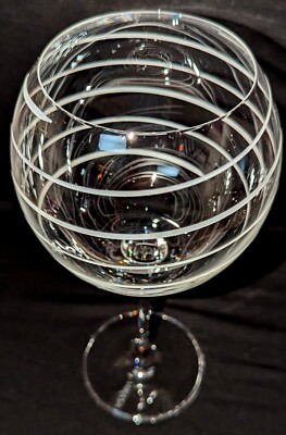 Mikasa ''Cheers'' Signed Design Lines Crystal Balloon Wine Glass ~ Replacement
