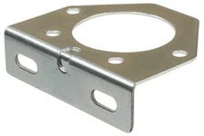 Pollak 11-771, Trailer Wiring 7-WAY Pole Socket Connector Mounting Bracket Metal