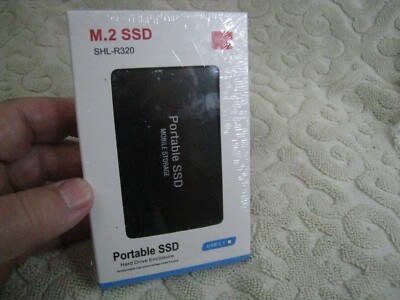 M.2 SSD hard drive enclosure case SHL-R320 portable SSD USB 3.1 NEW IN BOX