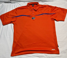 Florida Gators Nike Team Performance Polo Shirt Mens XL Orange Embroidered Golf